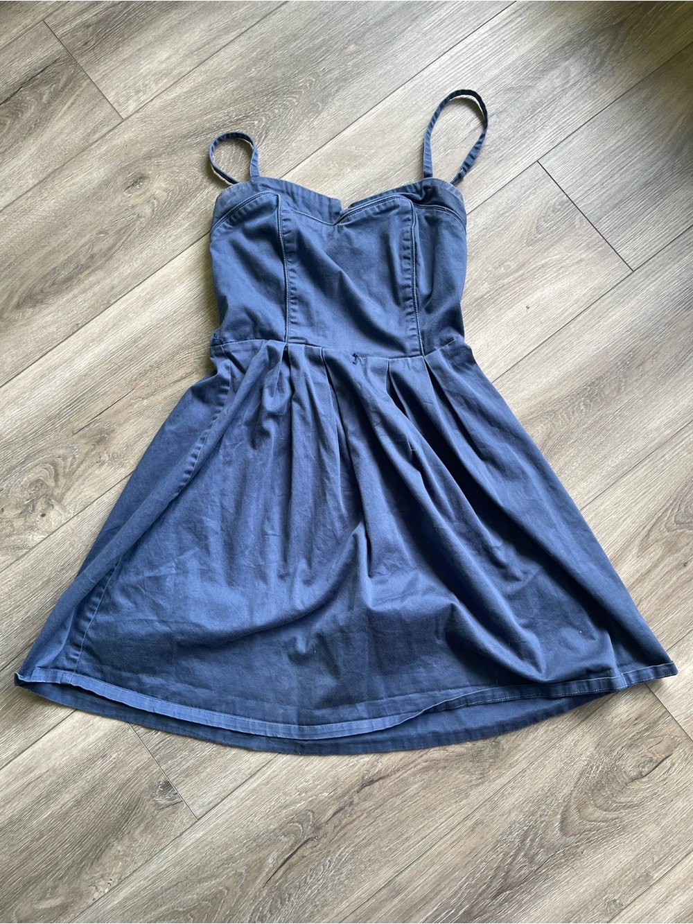 Kismet Navy Blue Fitted Bust Spaghetti Strap Dress - S